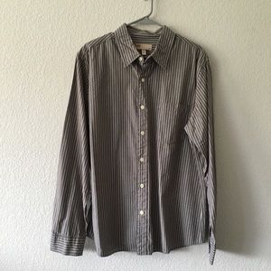 xl striped button up